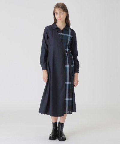 パーシャルクレストブリッジチェックドレス