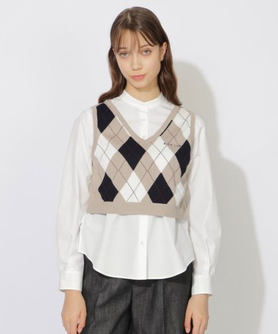 【WEB限定カラーあり】ベストコンビブラウス