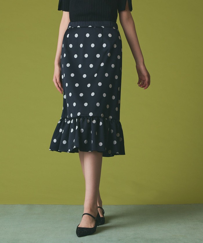 未使用品✨️ グレースコンチネンタル リップジャガードスカート ネイビー日本製 リップジャガードスカート / GRACE CONTINENTAL | GRACE