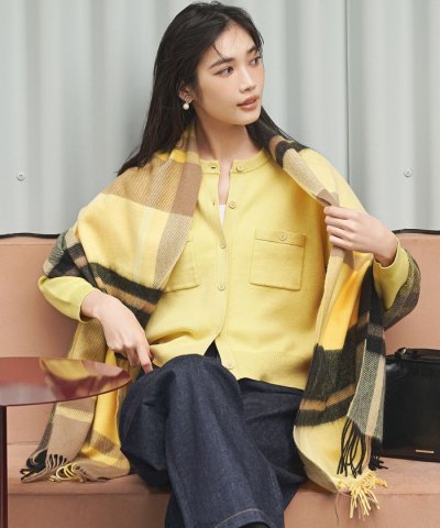 【VERY掲載】カシミヤ チェック ストール