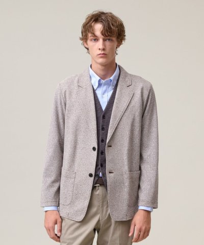 【KANEMASA JERSEY】ツイステッドスムース カットジャケット