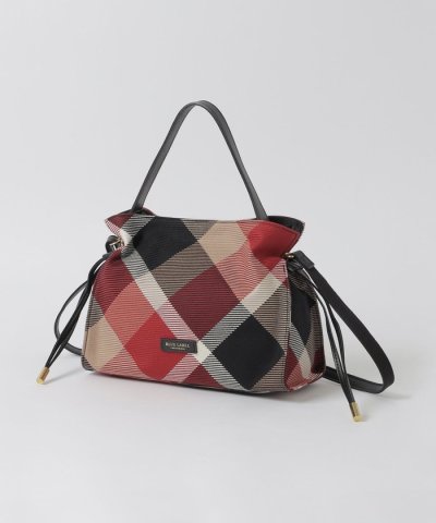 クレストブリッジチェックカルゼギャザーミニバッグ