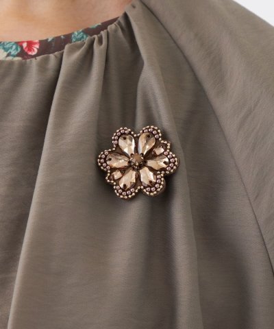 フェルトフラワーブローチ