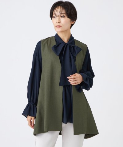 【吸水速乾】【遮熱】【着用じわ防止】【ストレッチ性】ドライメランジフレアジレ