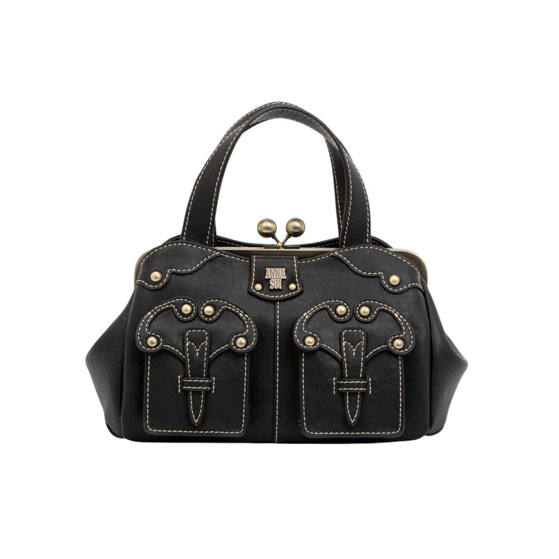 ANNASUI(バッグ) アナスイ ANNA SUI キャロル 2WAYハンドバッグ ブラック FREE