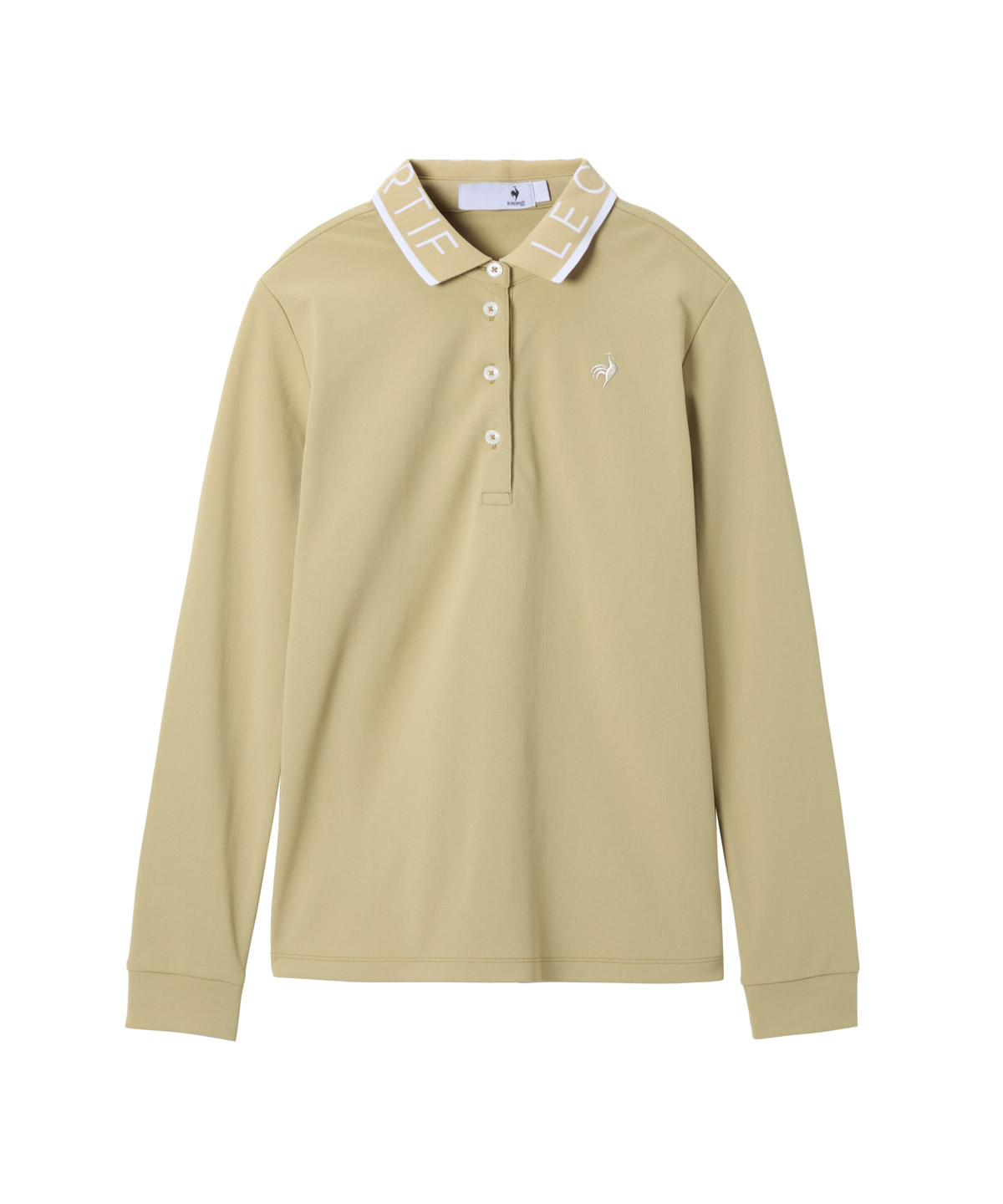 lecoqsportifgolf ルコックスポルティフ ゴルフ le coq sportif golf ロゴ襟長袖 ベージュ M lecoqsportifgolf ルコックスポルティフ ゴルフ le coq sportif golf ロゴ襟長袖 ベージュ M