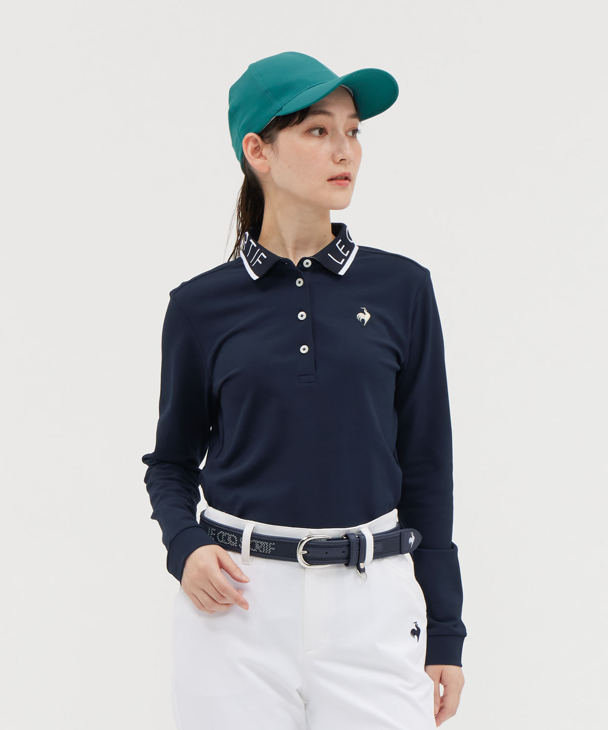 lecoqsportifgolf ルコックスポルティフ ゴルフ le coq sportif golf ロゴ襟長袖 ネイビー S lecoqsportifgolf ルコックスポルティフ ゴルフ le coq sportif golf ロゴ襟長袖 ネイビー S