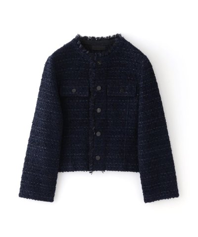 【COOHEM】ベーシックツイードベルベットジャケット《WEB＆EPOCA TH