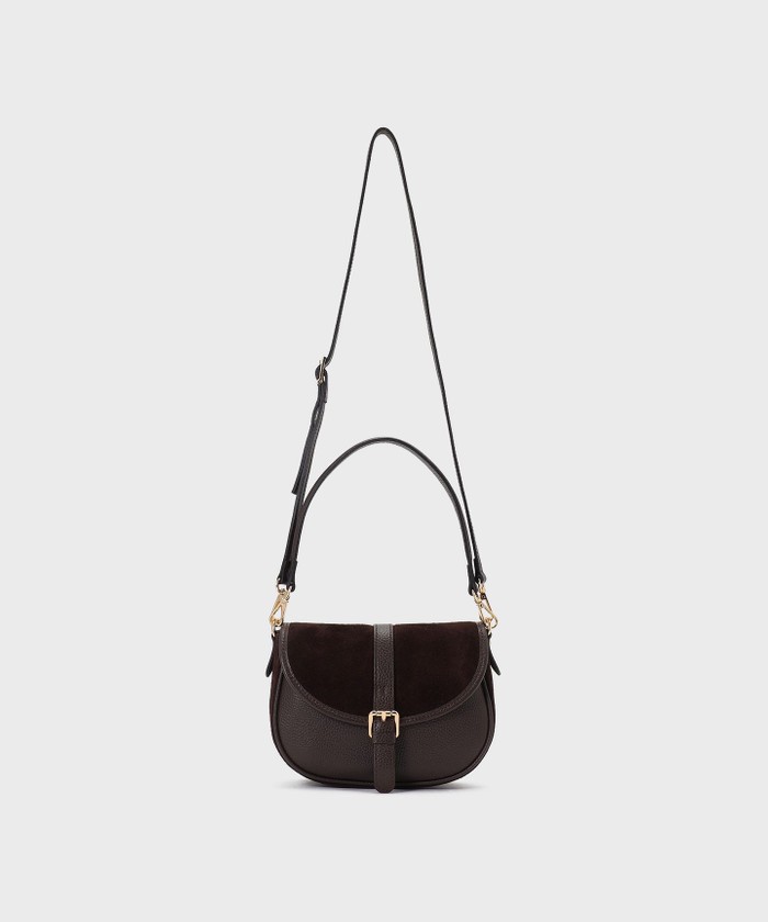 GRACECONTINENTAL BIANCHINI スウェードバッグ ブラウン F GRACECONTINENTAL BIANCHINI スウェードバッグ ブラウン F