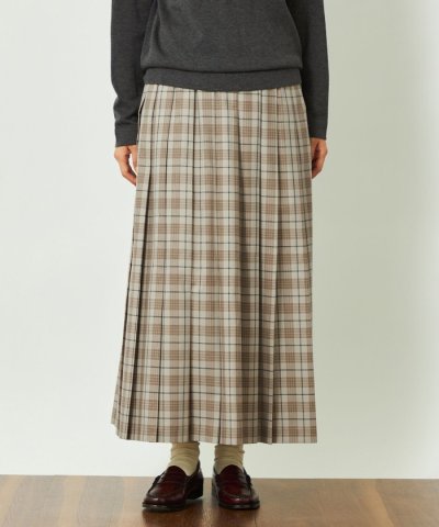 GREY LABEL チェックプリーツスカート