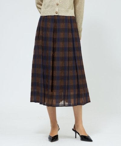 【EPOCA STORIA】オンブレーチェックスカート 《WEB＆EPOCA T