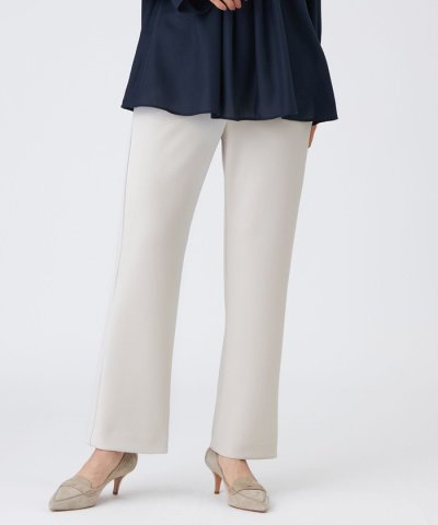 【シーズンレスに活躍！】【マシンウォッシャブル】ダンボールニットストレートパンツ