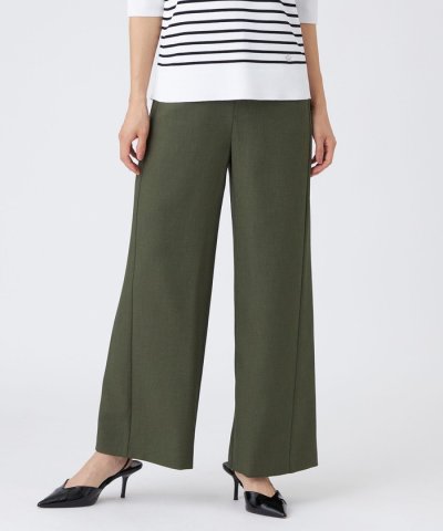 【吸水速乾】【遮熱】【着用じわ防止】【ストレッチ性】ドライメランジワイドパンツ