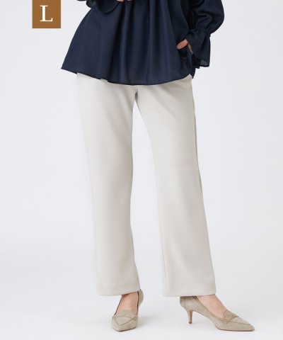 【L】【シーズンレスに活躍！】【マシンウォッシャブル】ダンボールニットストレート