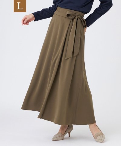 【L】【カタログ掲載品】【マシンウォッシャブル】ヴィーナスストレッチフレアスカー