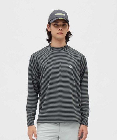 マンシングウェア Munsingwear HEAT NAVI ボーダー長袖モック