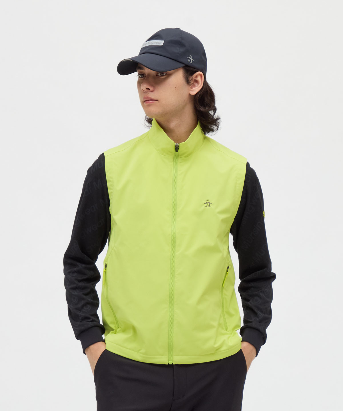 Munsingwear(ings) マンシングウェア Munsingwear 防風はっ水保温アウターベスト ライム LL Munsingwear(ings) マンシングウェア Munsingwear 防風はっ水保温アウターベスト ライム LL