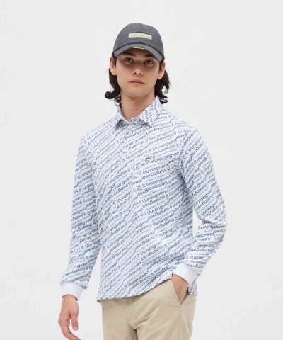 マンシングウェア Munsingwear HEAT NAVI ロゴ総柄プリント台