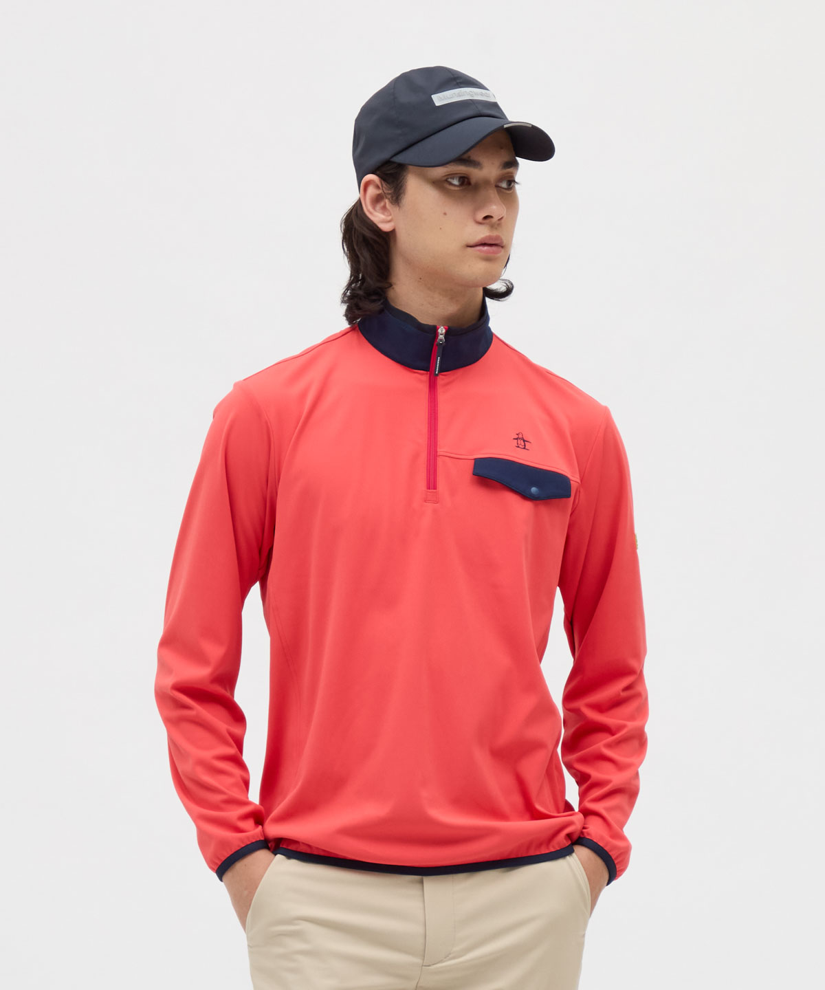 Munsingwear(ings) マンシングウェア Munsingwear 【EASY MIDDLER】ハーフジッ ピンク M Munsingwear(ings) マンシングウェア Munsingwear 【EASY MIDDLER】ハーフジッ ピンク M