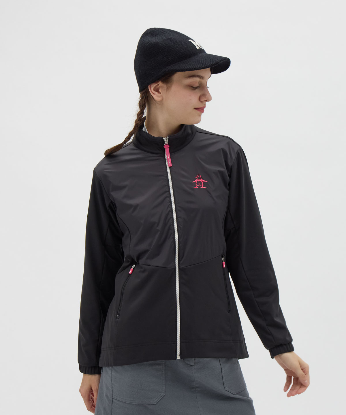 Munsingwear(ings) マンシングウェア Munsingwear 【EASY MIDDLER】スタンドジ ブラック L Munsingwear(ings) マンシングウェア Munsingwear 【EASY MIDDLER】スタンドジ ブラック L