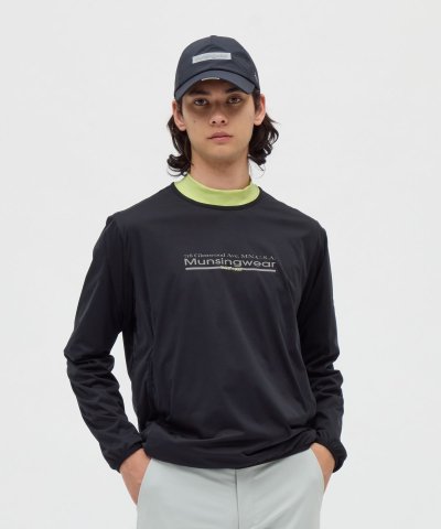 マンシングウェア Munsingwear 防風はっ水プルオーバー長袖カットソーブ
