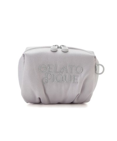 サテンギャザーポーチ