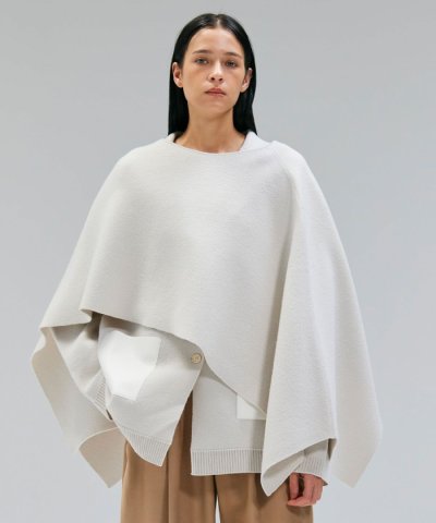 CHICORA / プルオーバーウールニットケープ