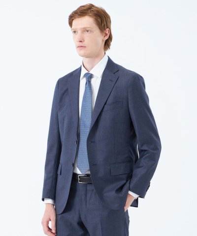 トロッター ジャケット#108 ウール混グレンチェック