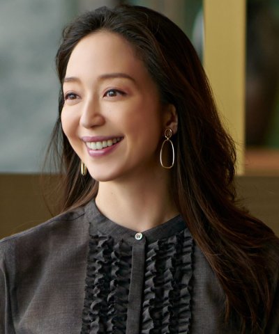 オーバルトップ イヤリング