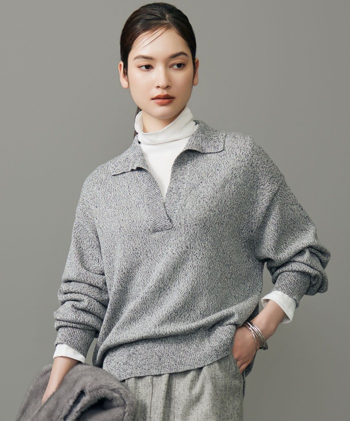 グレー系｜ニット・セーター｜自由区 (Lサイズ)(ジユウクエル)｜阪急