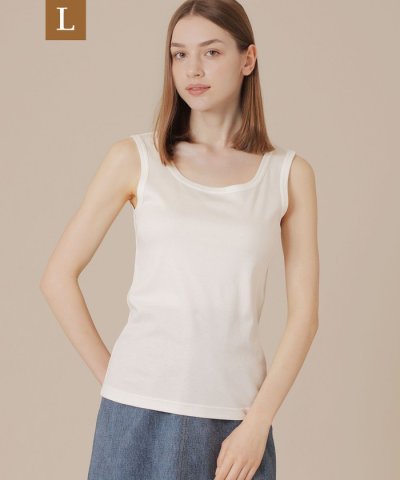 【L】リブタンクトップ
