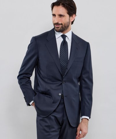 ウールシルク ツイルスーツ