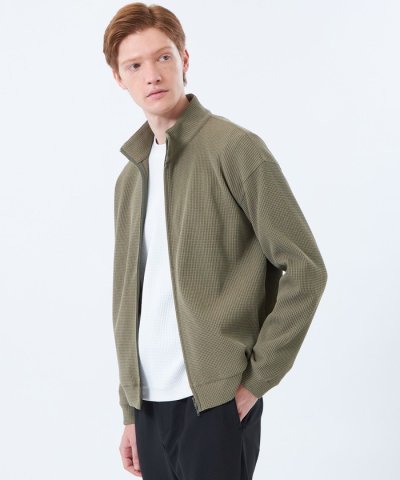 ブリテック スタンドカラージップアップ テクノワッフル