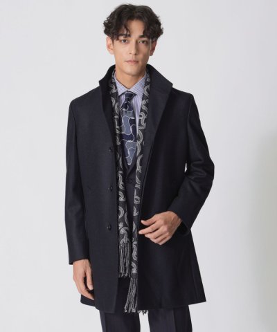 【HOUSTON】カシミヤ混スタンドカラーコート