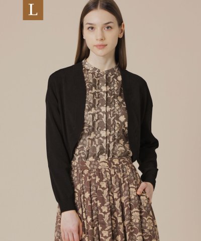 【L】スライトラスターストレッチカーディガン