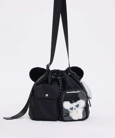 【再入荷】オシゴト/巾着ショルダーバッグ【推し活】