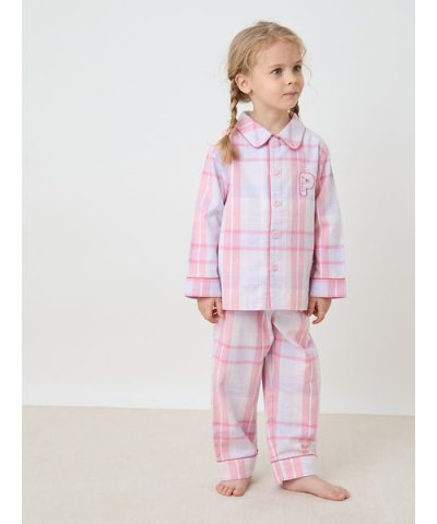 【KIDS】チェック柄ロングパンツ