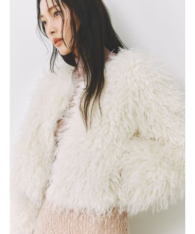 ECOPELショートファーコート