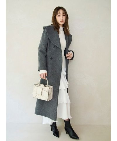 ビッグカラーウールコート