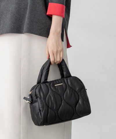 キルティング ボストン バッグ