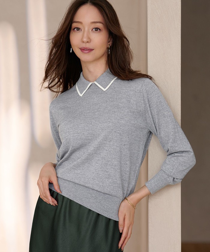 グレー系｜ニット・セーター｜23区 (Lサイズ)(ニジュウサンク Lサイズ