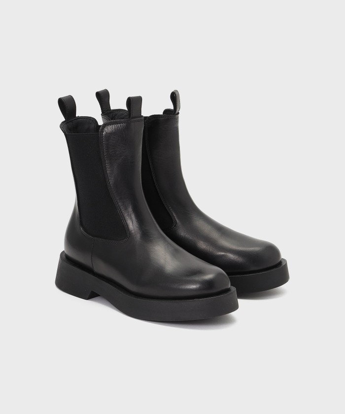 GRACECONTINENTAL POEVE サイドゴア ブラック 38 GRACECONTINENTAL POEVE サイドゴア ブラック 38