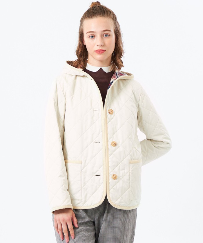 マッキントッシュフィロソフィー コットンナイロンジャケット ボアライナー 白 ホワイト系｜ブルゾン｜MACKINTOSH PHILOSOPHY(マッキントッシュ