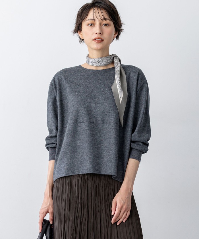 新品タグ付き！23区 カットソー グレー系 44 グレー系｜カットソー・Tシャツ｜23区(ニジュウサンク)｜阪急百貨店