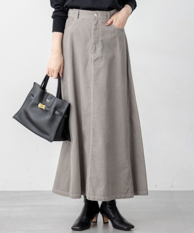 【Oggi11月号掲載/洗える】コットン コーデュロイ スカート