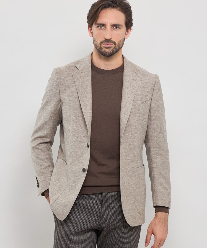 未使用タグ付 マッキントッシュロンドン　ウールジャガードテーラードジャケット 楽天市場】テーラードジャケット グレー（ブランドマッキントッシュ