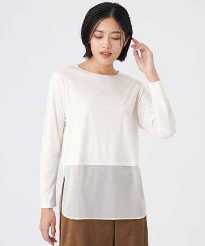 【ウォッシャブル】セルローススムースカットソー