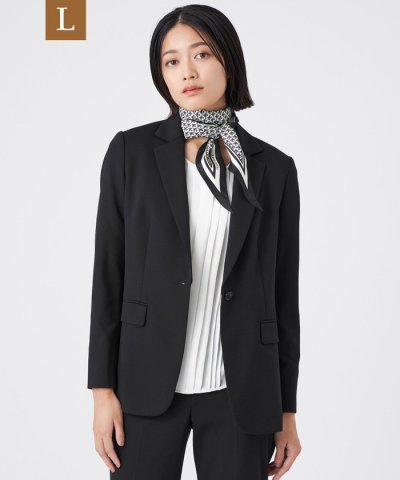 【L】【美シリーズ・セットアップ対応・ウォッシャブル】プレミアムジャージジャケッ