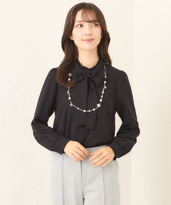 TO BE CHIC 長袖　ブラウス （ブラック）/rene,foxey ブラック系｜シャツ・ブラウス｜TO BE CHIC(トゥー ビー シック)｜阪急