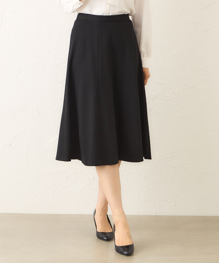 トゥー ビー シック TO BE CHIC ブラックデニム フレアスカート